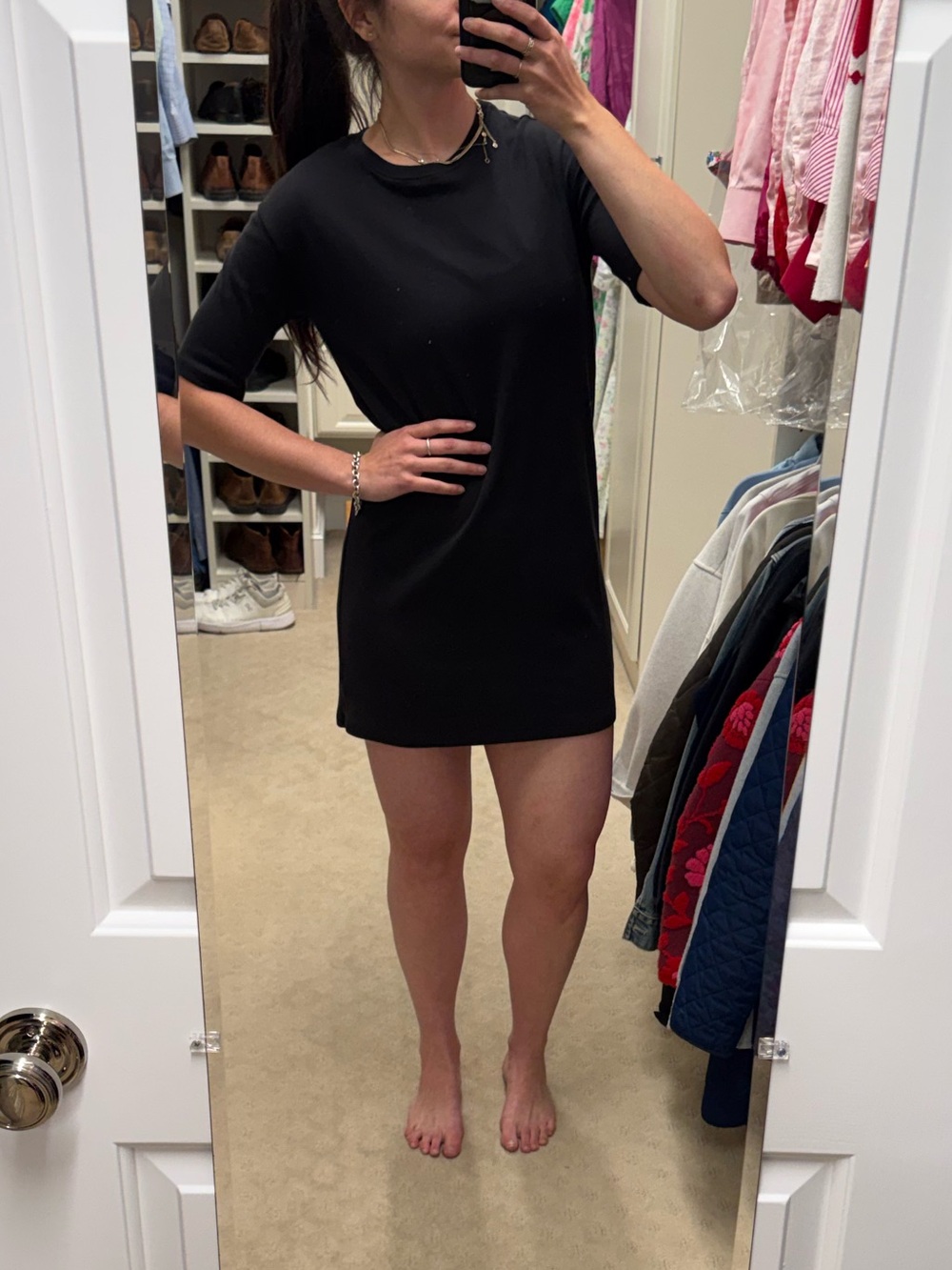 Aritzia - Babaton- Black Shirt Dress - Perfect Swim Cover Up-100% Organic Cotton